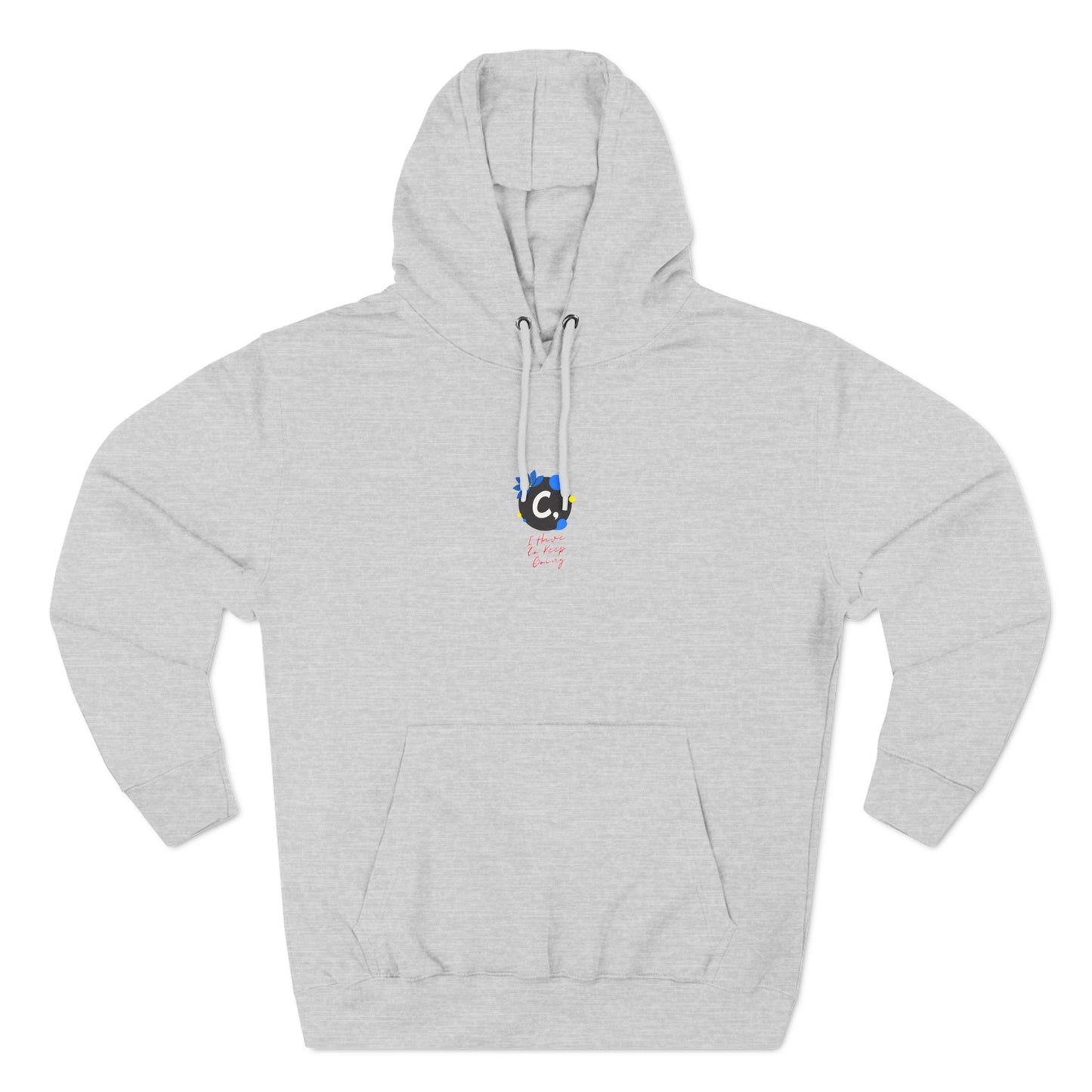 ._LOgo Three-Panel Fleece Hoodie