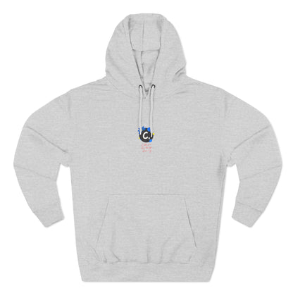 ._LOgo Three-Panel Fleece Hoodie