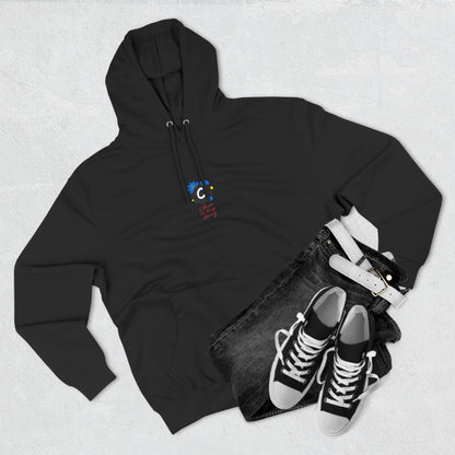 ._LOgo Three-Panel Fleece Hoodie