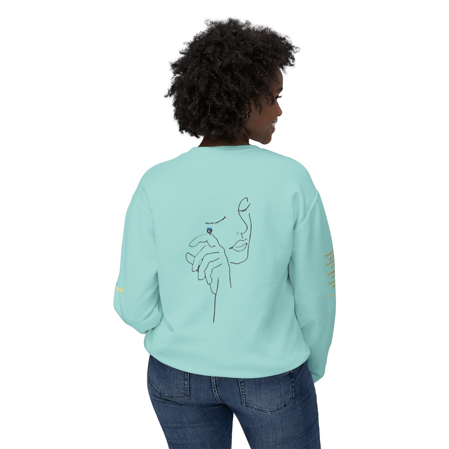 *God's GiFT" Women's Lightweight Crewneck Sweatshirt