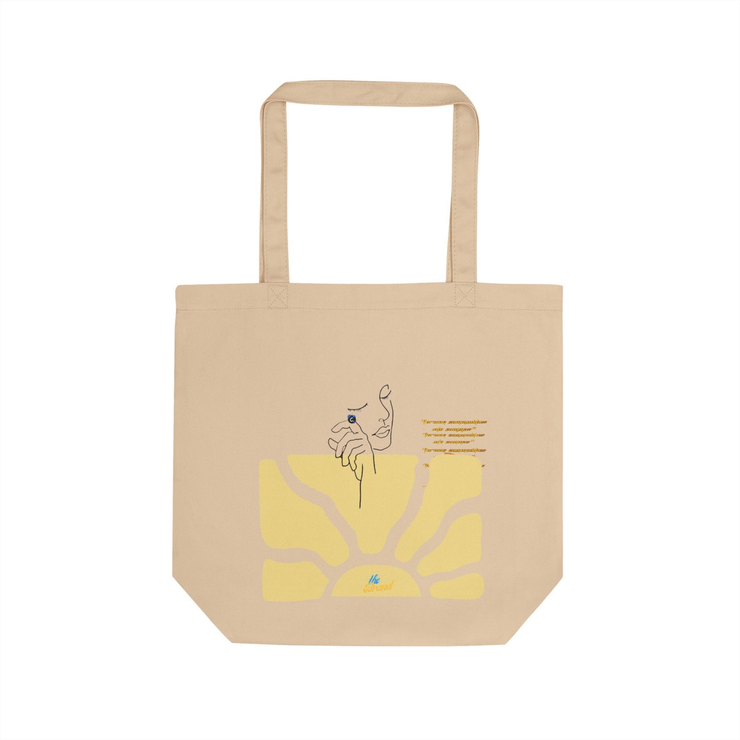 Obsidian and Oyster Eco-Friendly Tote Bag
