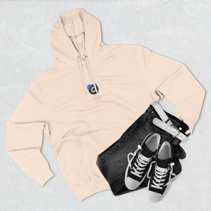 ._LOgo Three-Panel Fleece Hoodie