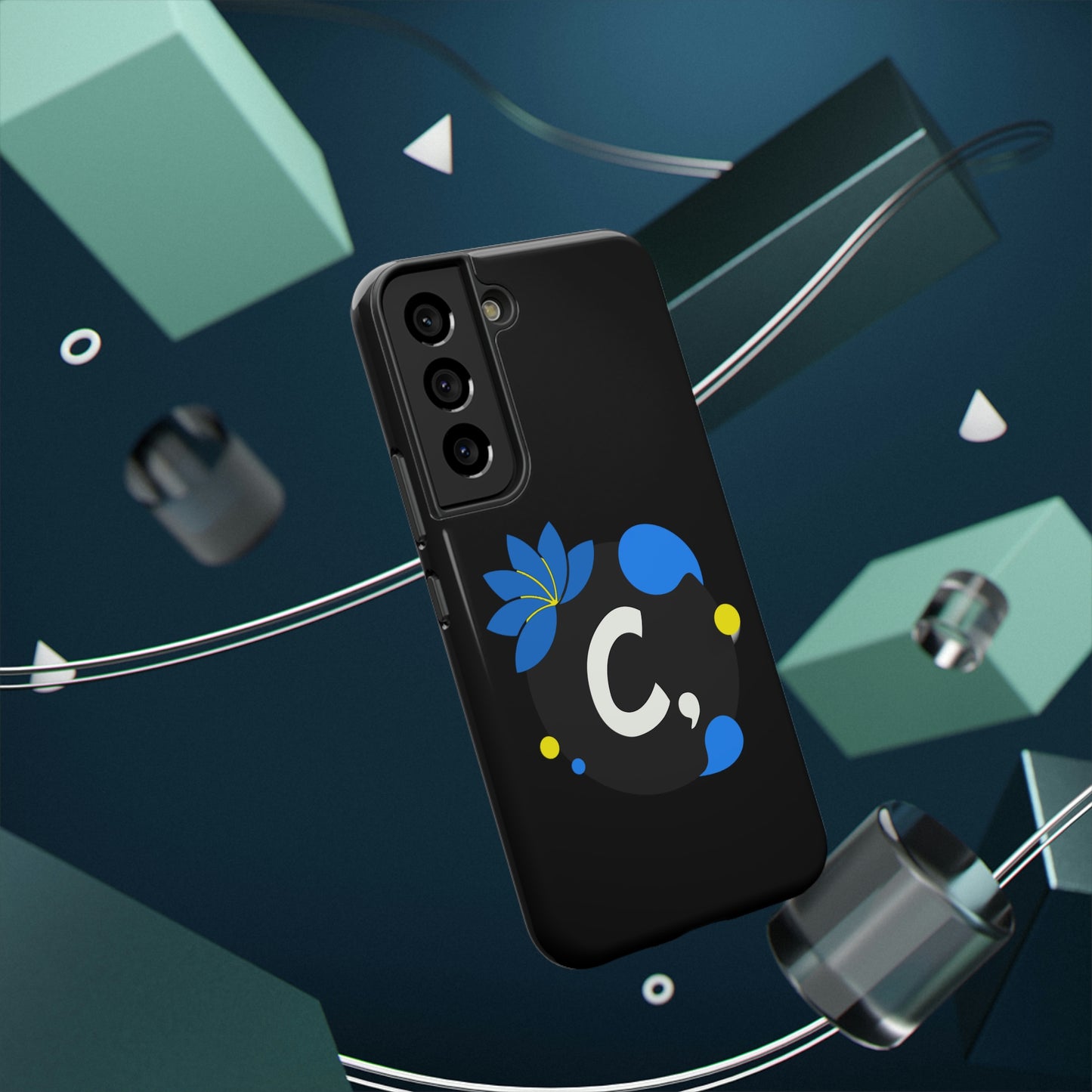 COMMaDiTYbrand *SiGNATuRE" All-Black Impact-Resistant Phone Case