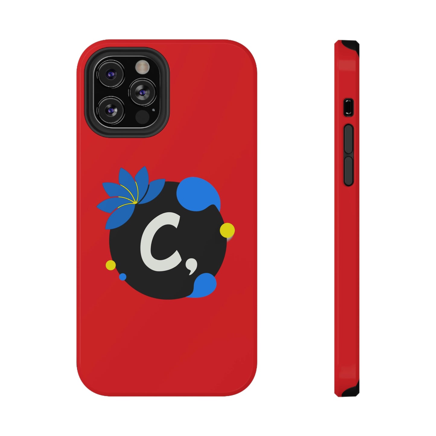 COMMaDiTYbrand All-Red *SiGNATuRE" Impact-Resistant iPhone 13 Phone Case