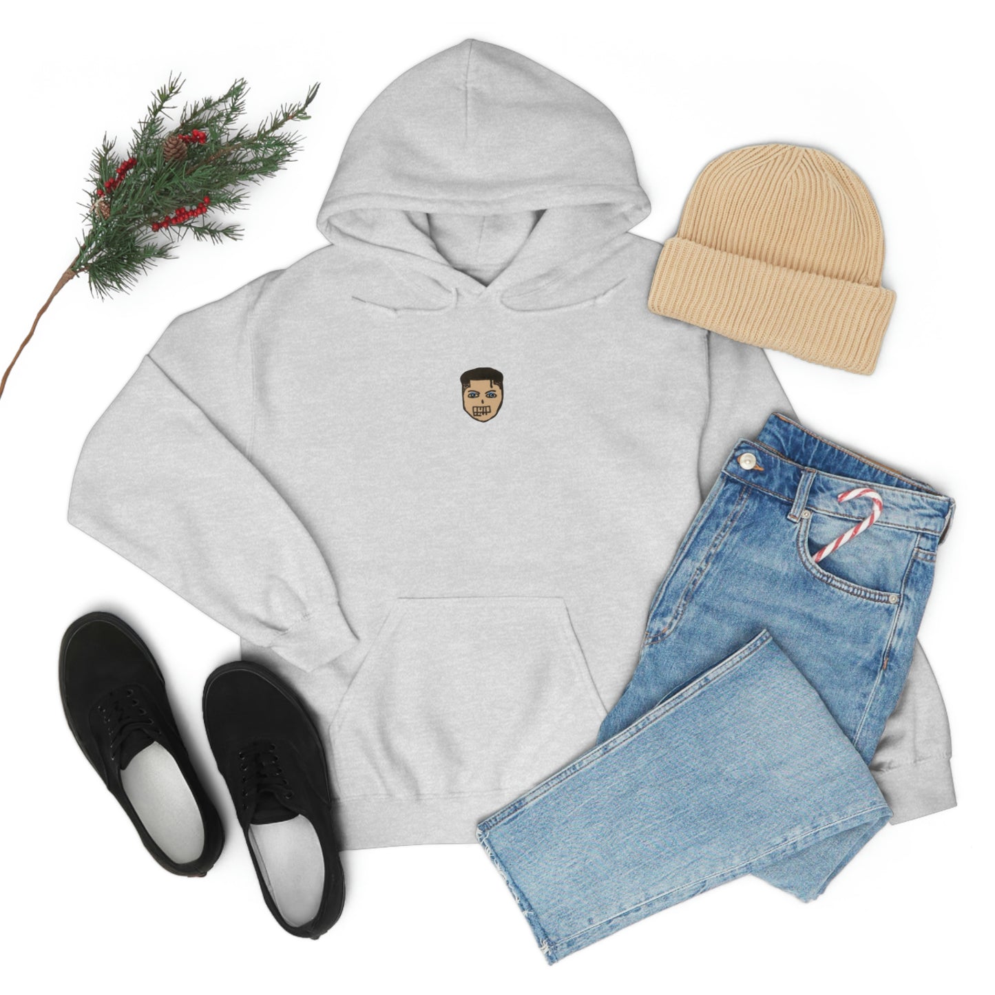 COMMaDiTYbrand *LiL FACE" Men's Heavy Blend™ Hooded Sweatshirt
