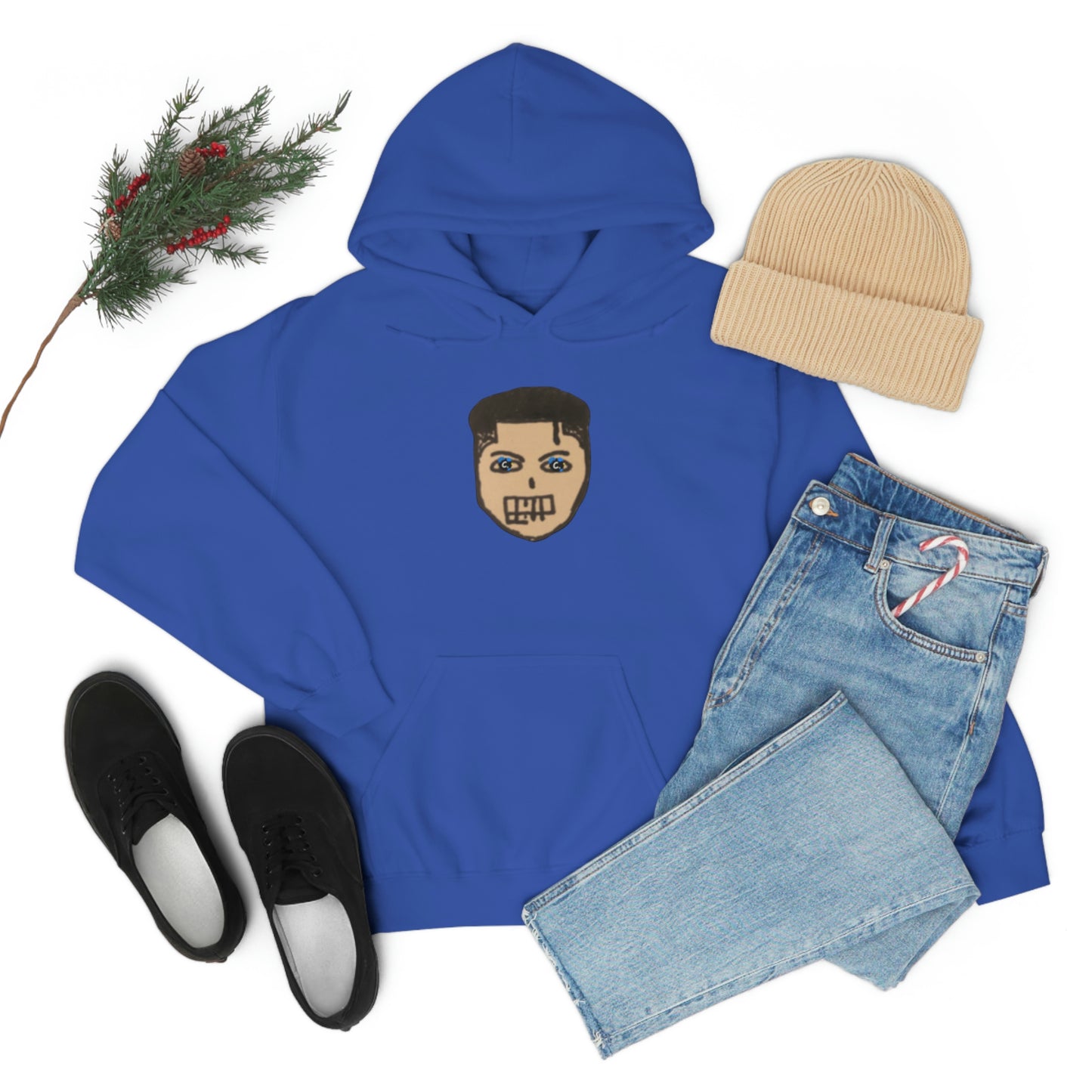 COMMaDiTYbrand Heavy Blend™ *BiGFACE" Men's Hooded Sweatshirt