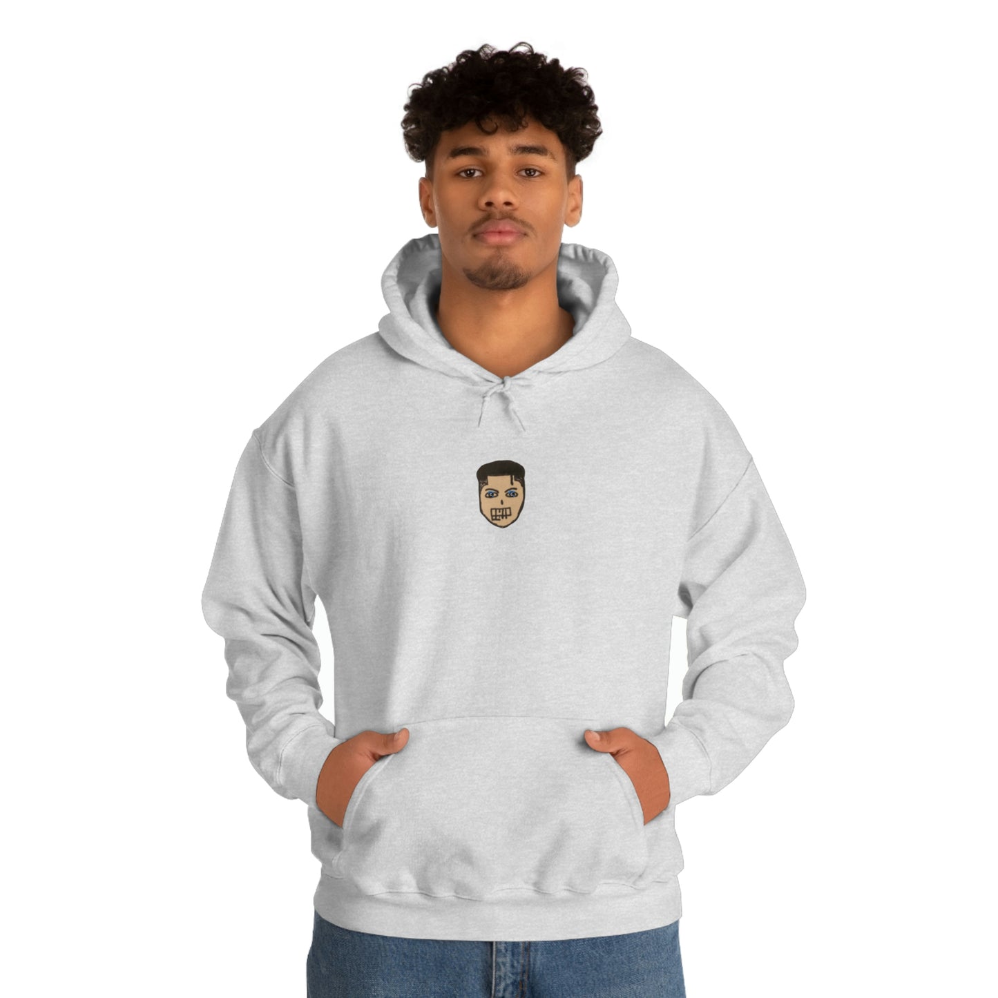 COMMaDiTYbrand *LiL FACE" Men's Heavy Blend™ Hooded Sweatshirt