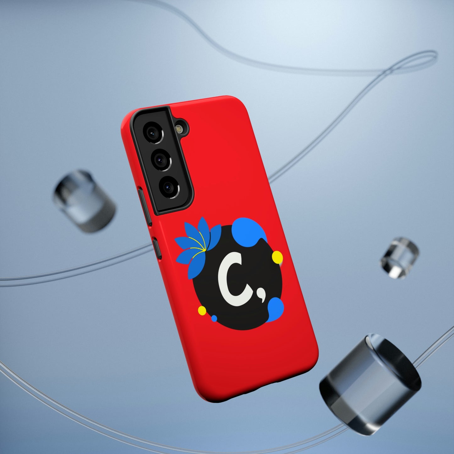 COMMaDiTYbrand All-Red *SiGNATuRE" Impact-Resistant iPhone 13 Phone Case