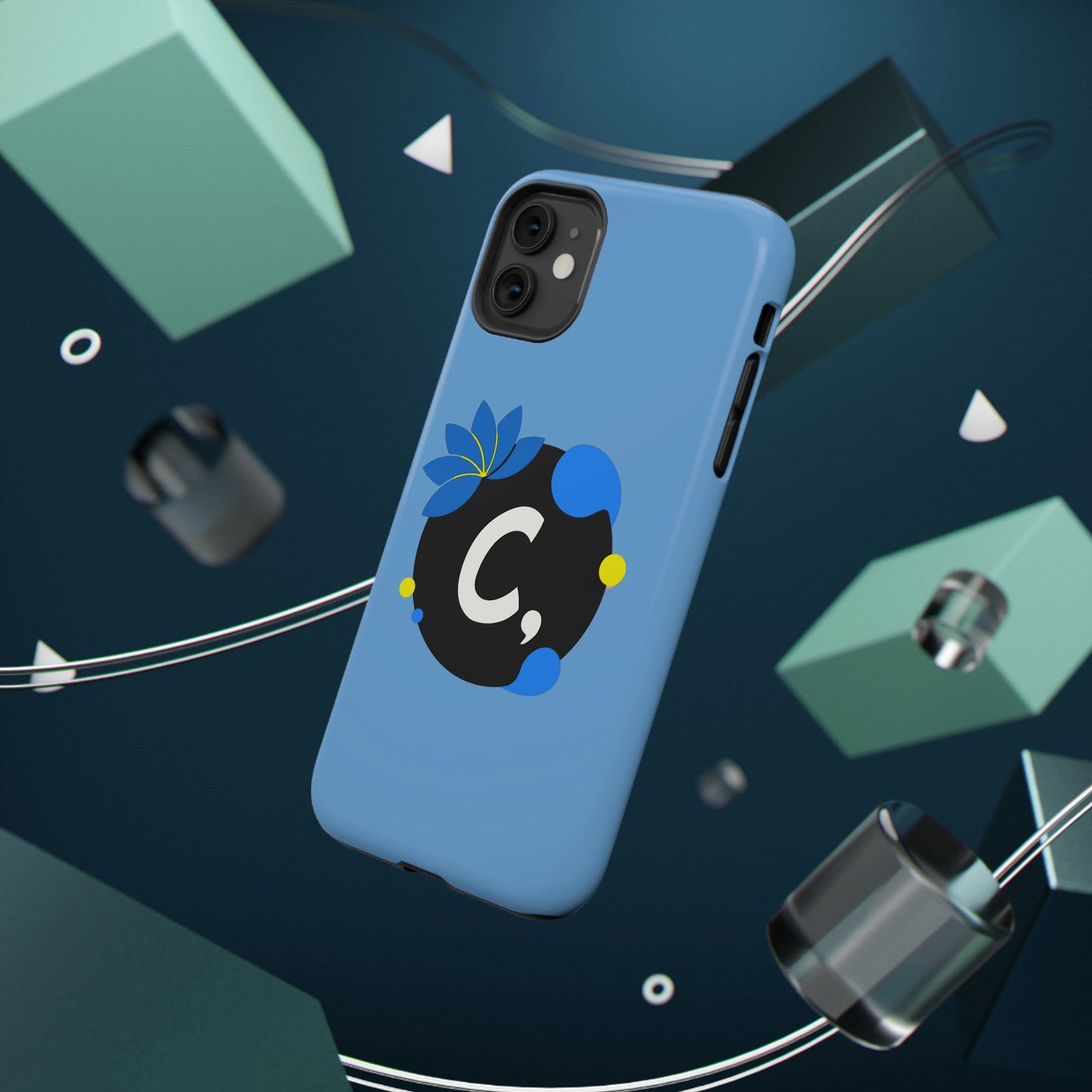 COMMaDiTYbrand SkyBlue *SiGNATuRE" Impact-Resistant Phone Case