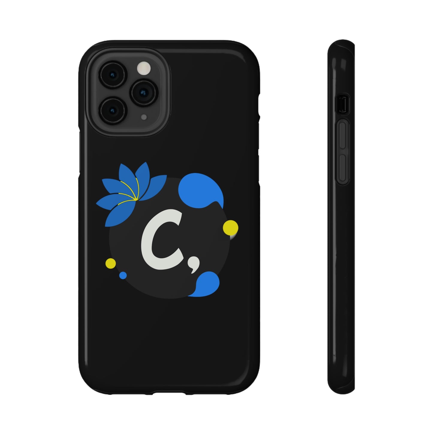 COMMaDiTYbrand *SiGNATuRE" All-Black Impact-Resistant Phone Case
