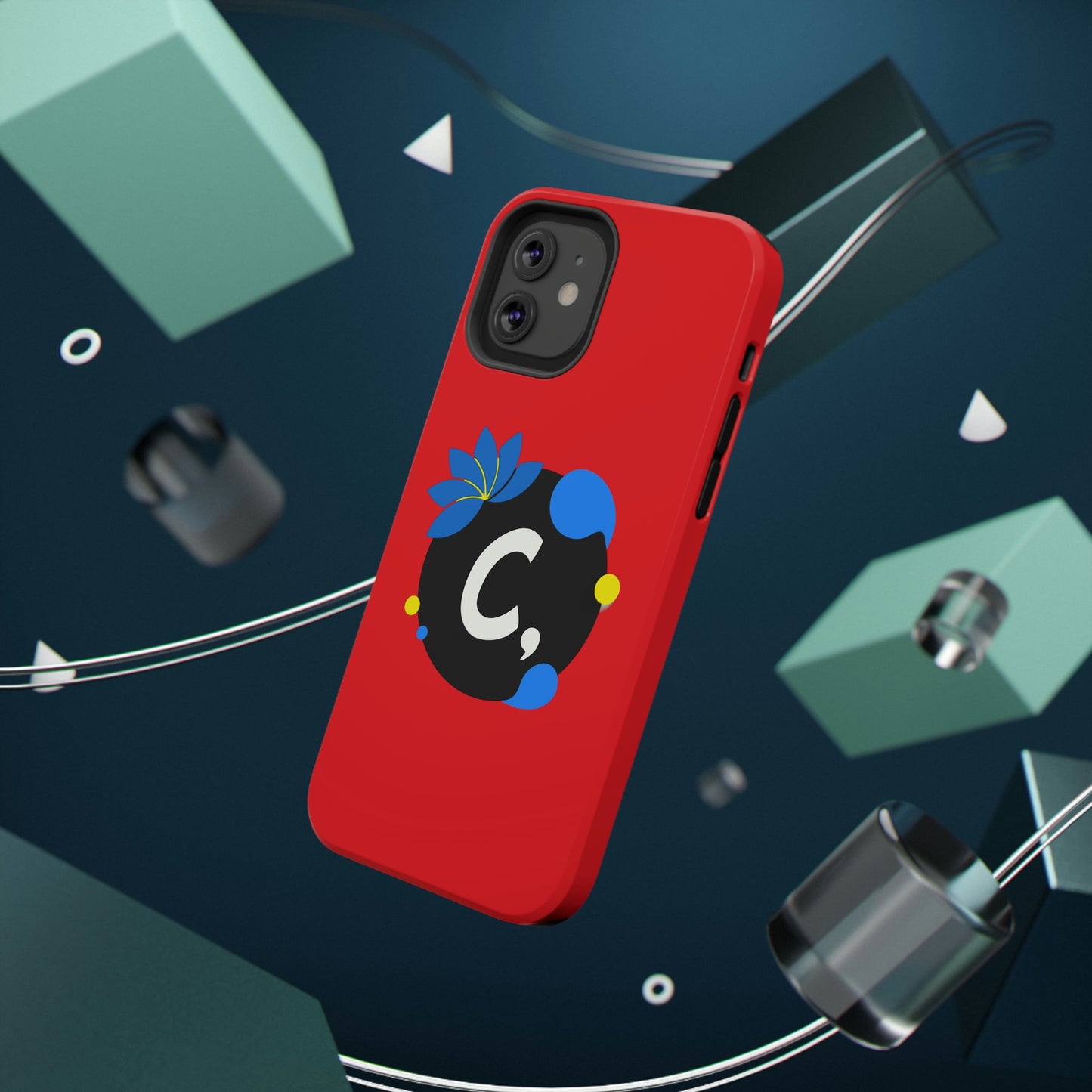 COMMaDiTYbrand All-Red *SiGNATuRE" Impact-Resistant iPhone 13 Phone Case