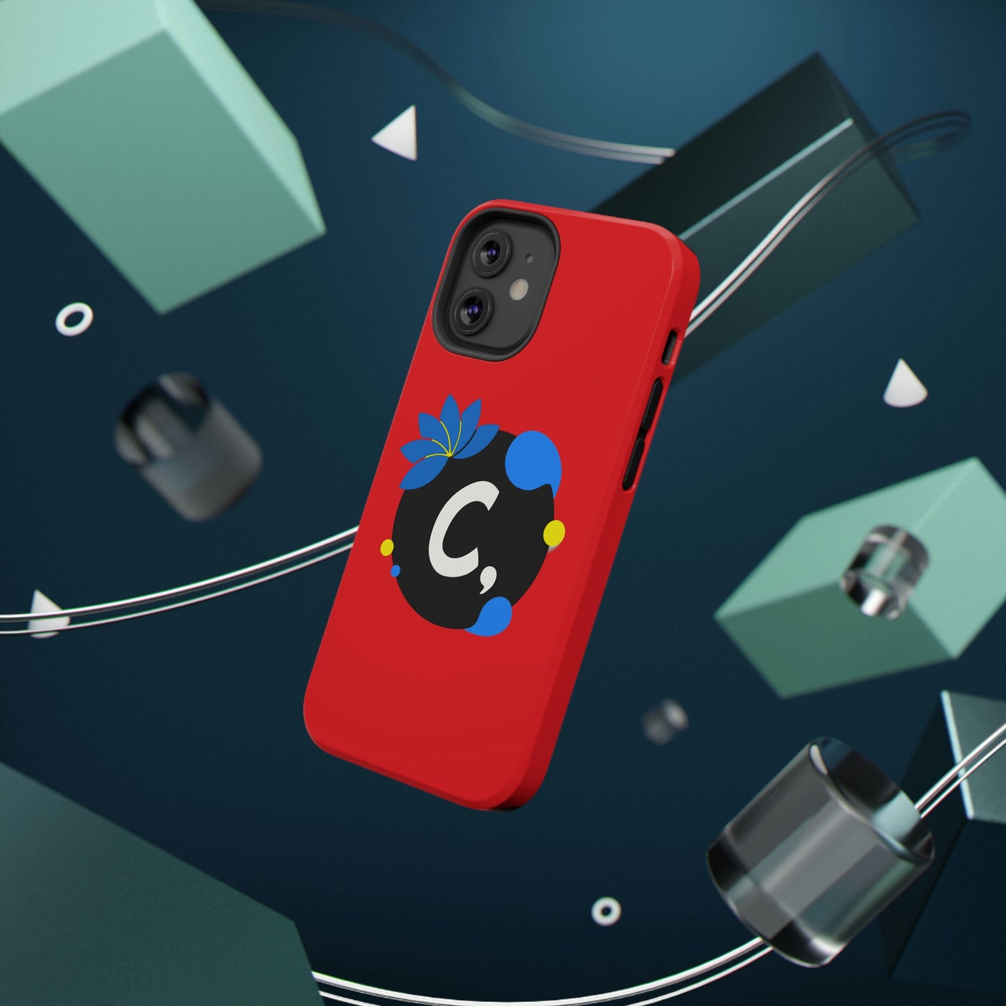 COMMaDiTYbrand All-Red *SiGNATuRE" Impact-Resistant iPhone 13 Phone Case