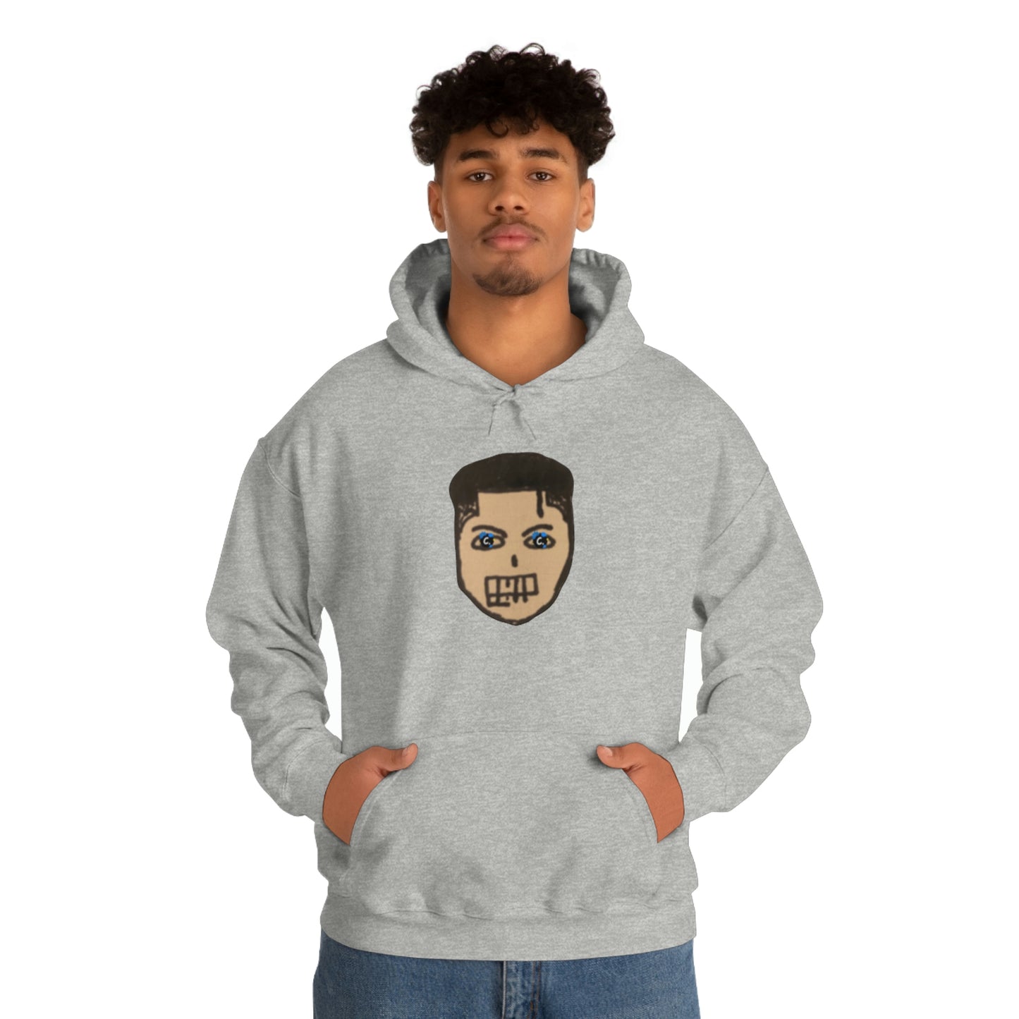 COMMaDiTYbrand Heavy Blend™ *BiGFACE" Men's Hooded Sweatshirt