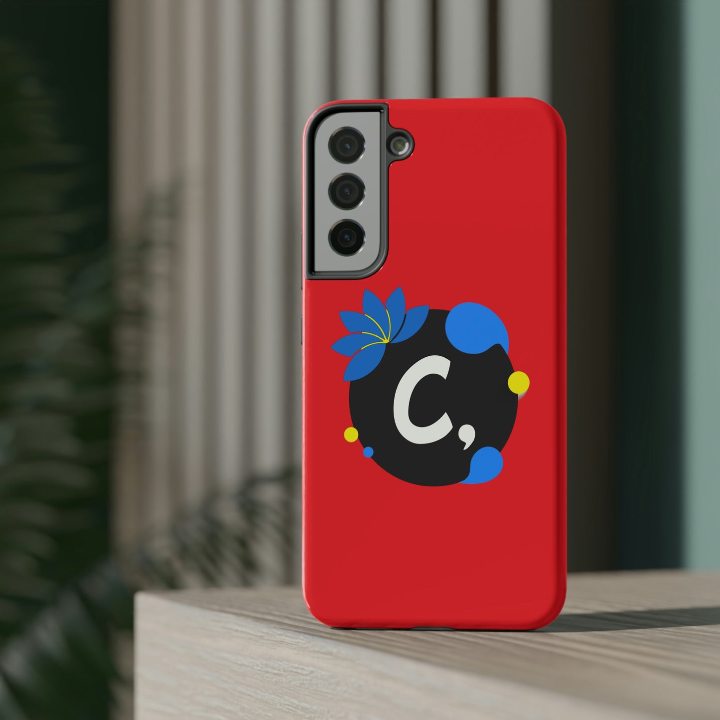 COMMaDiTYbrand All-Red *SiGNATuRE" Impact-Resistant iPhone 13 Phone Case