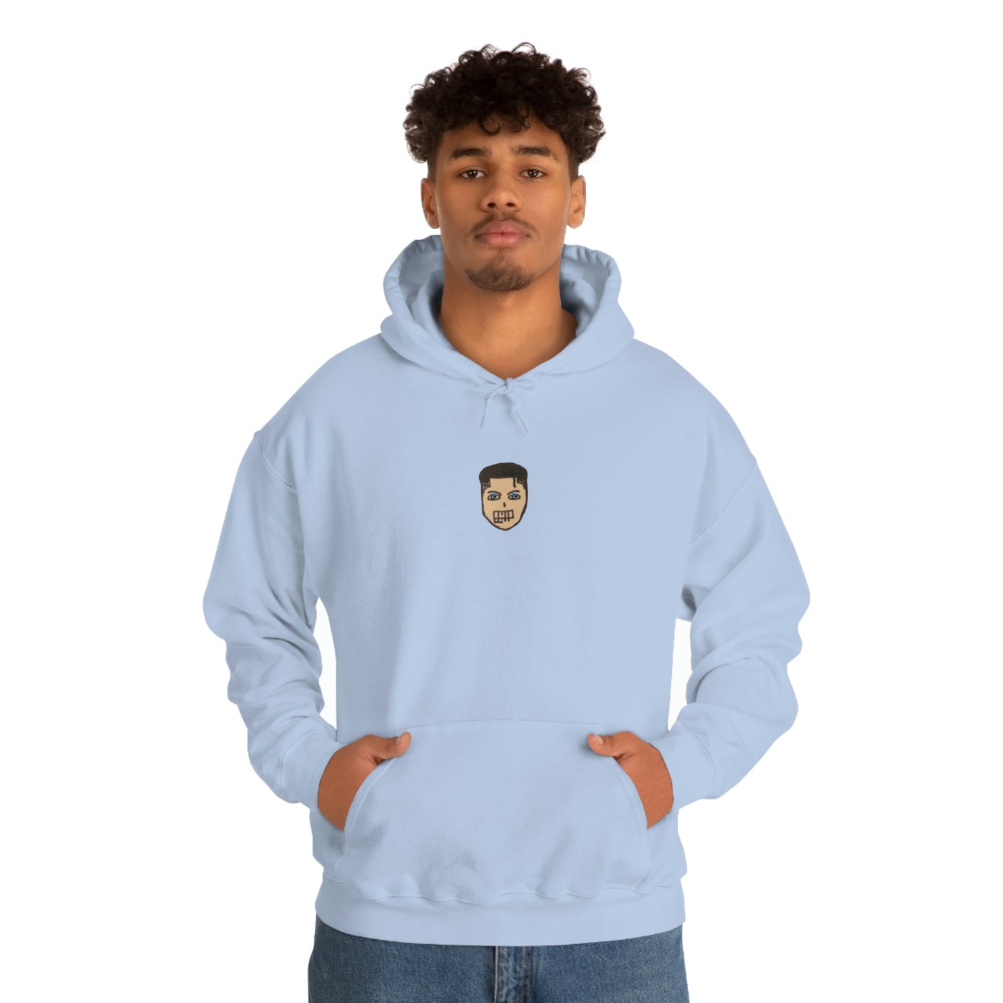 COMMaDiTYbrand *LiL FACE" Men's Heavy Blend™ Hooded Sweatshirt