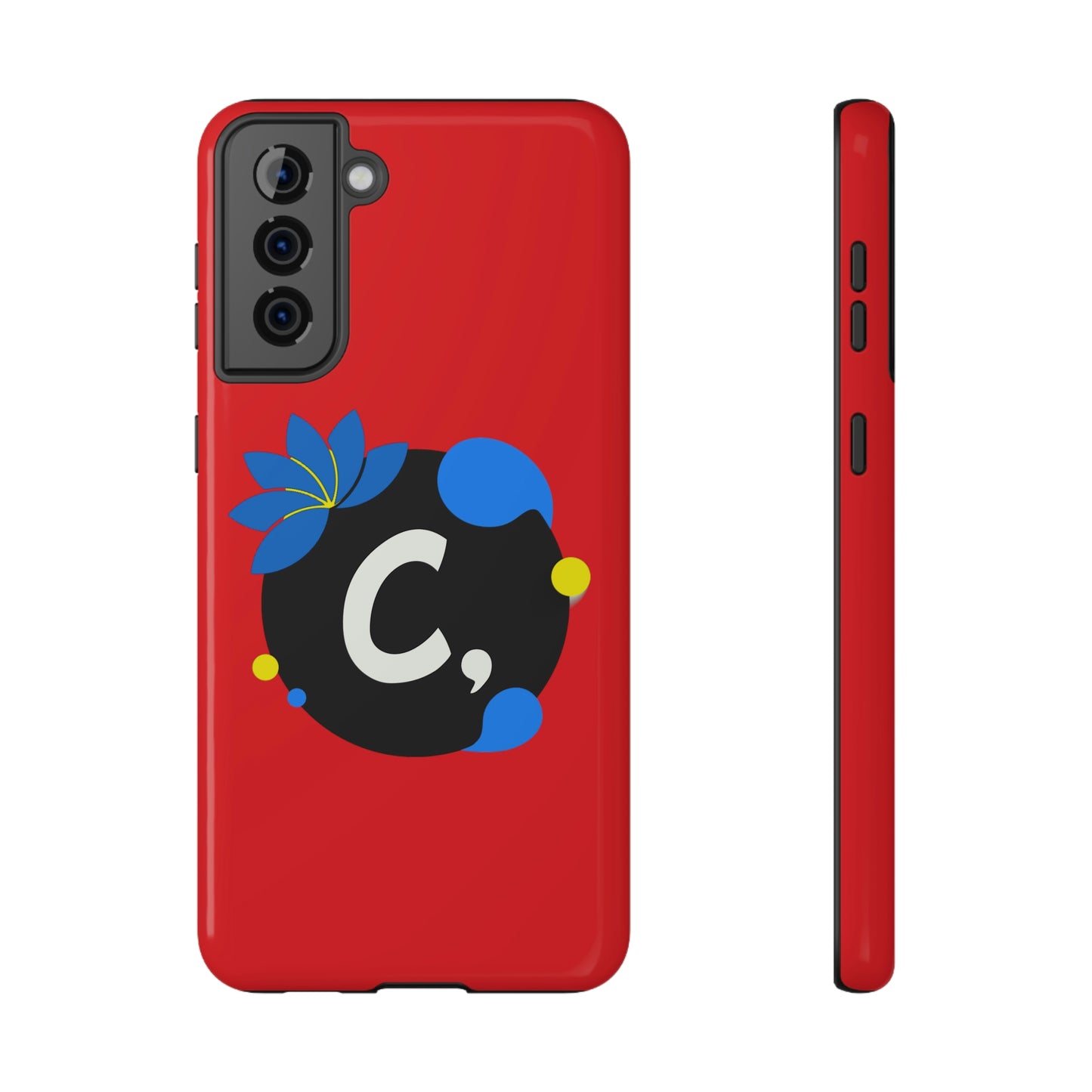 COMMaDiTYbrand All-Red *SiGNATuRE" Impact-Resistant iPhone 13 Phone Case