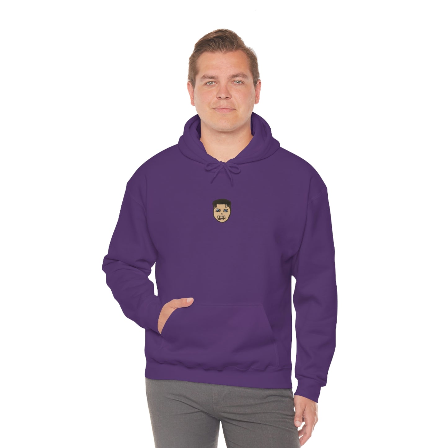 COMMaDiTYbrand *LiL FACE" Men's Heavy Blend™ Hooded Sweatshirt