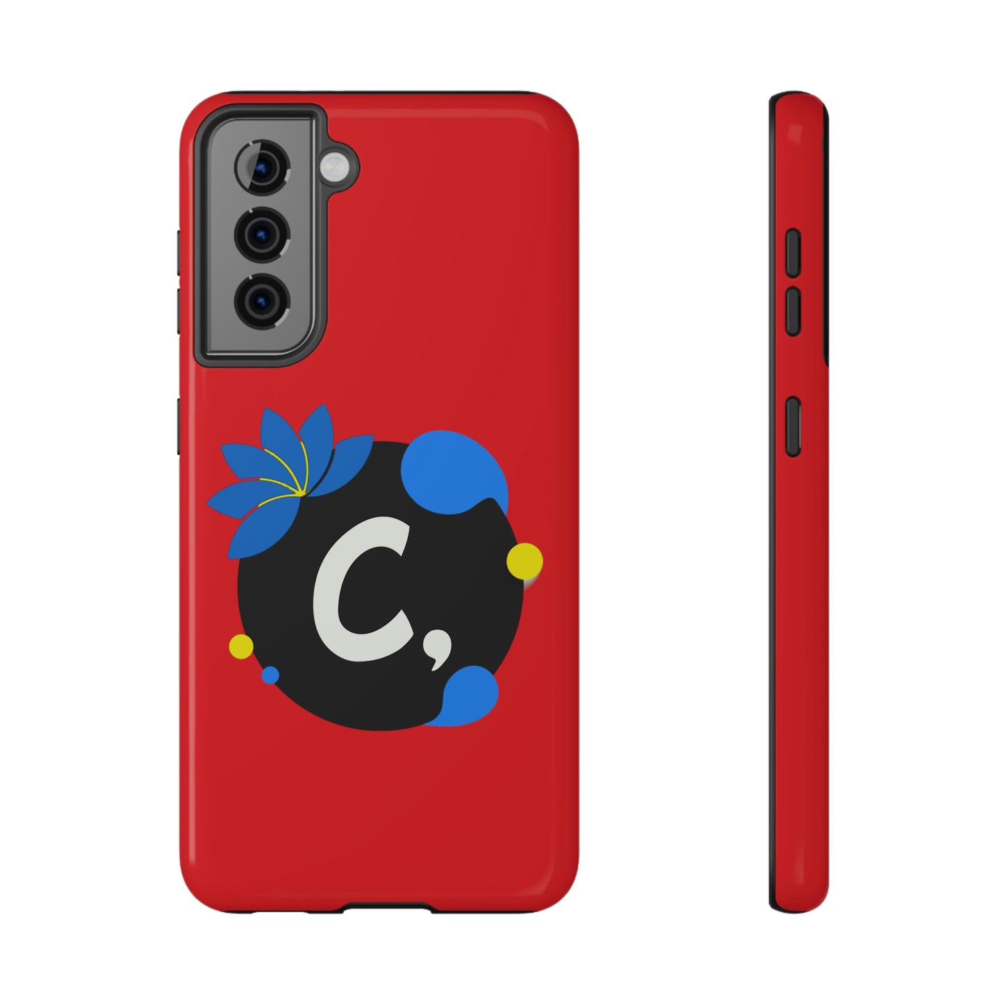 COMMaDiTYbrand All-Red *SiGNATuRE" Impact-Resistant iPhone 13 Phone Case