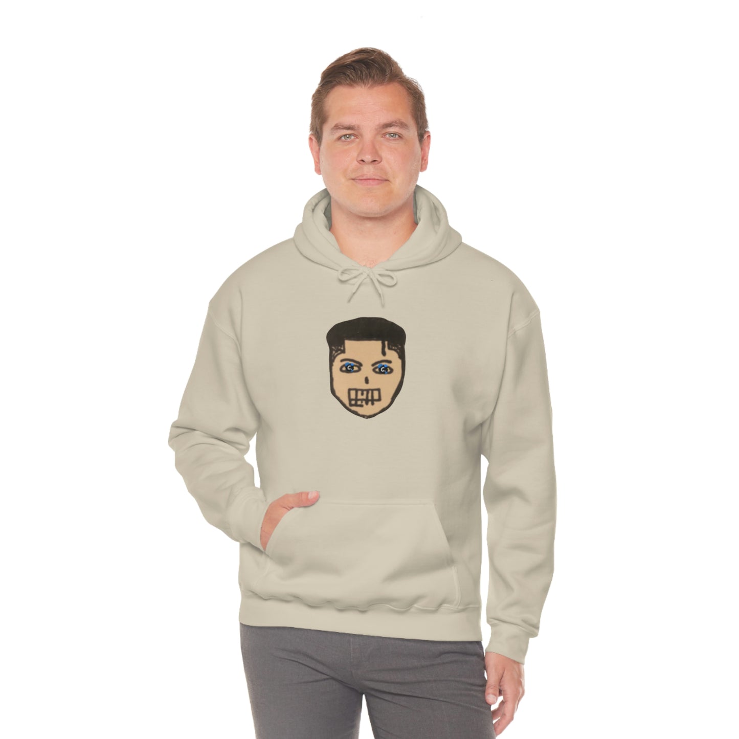 COMMaDiTYbrand Heavy Blend™ *BiGFACE" Men's Hooded Sweatshirt