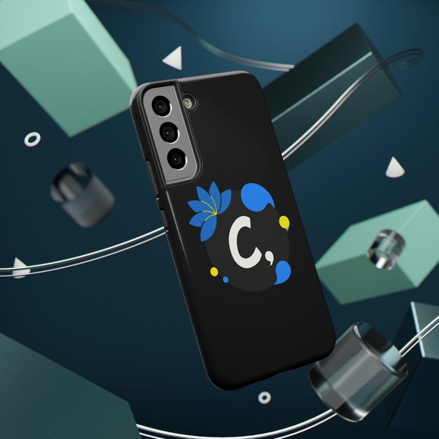 COMMaDiTYbrand *SiGNATuRE" All-Black Impact-Resistant Phone Case