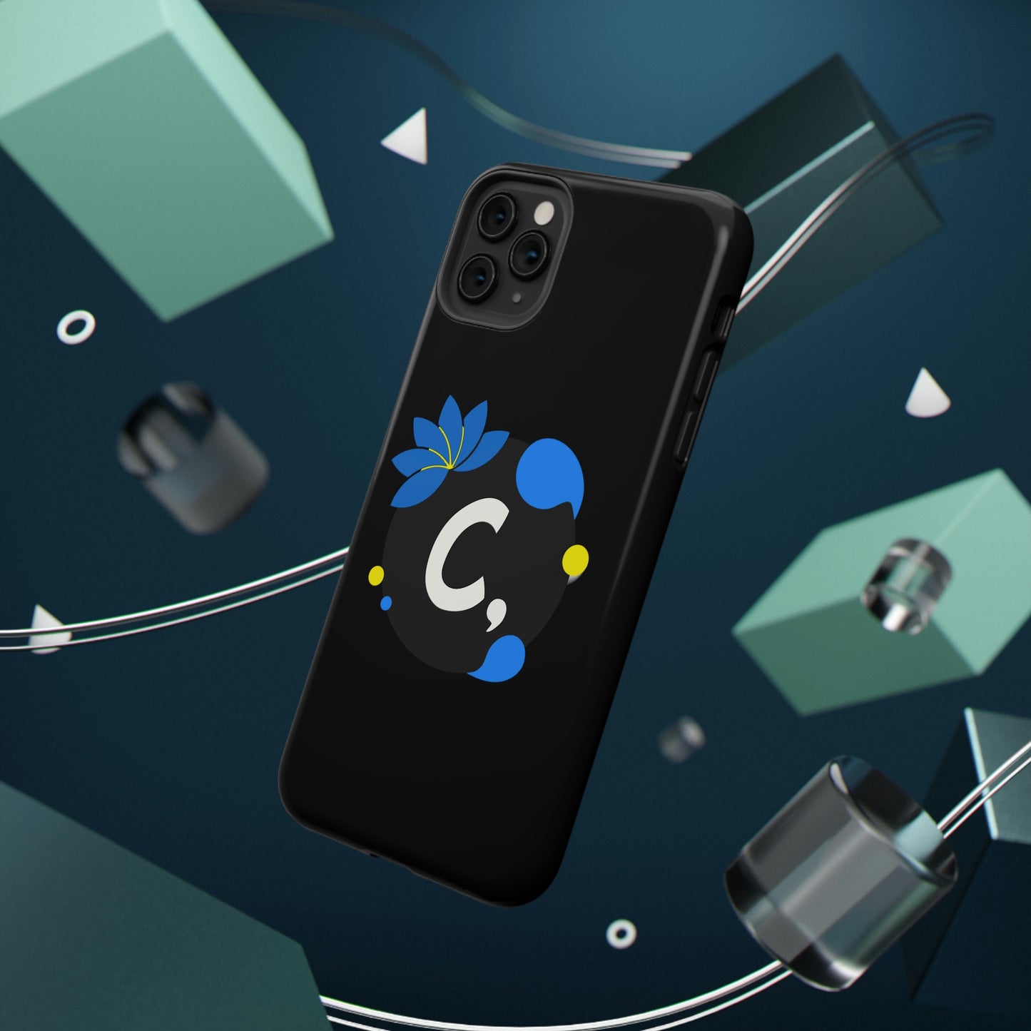 COMMaDiTYbrand *SiGNATuRE" All-Black Impact-Resistant Phone Case