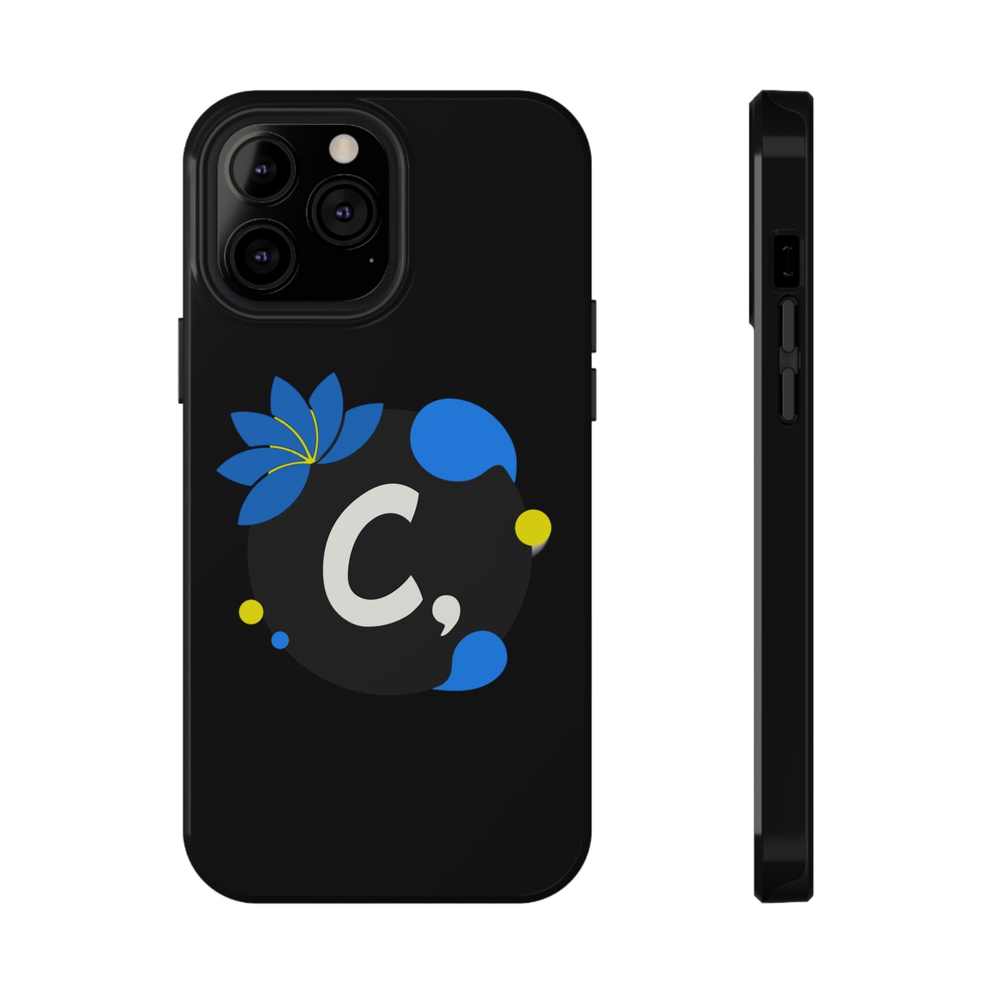 COMMaDiTYbrand *SiGNATuRE" All-Black Impact-Resistant Phone Case