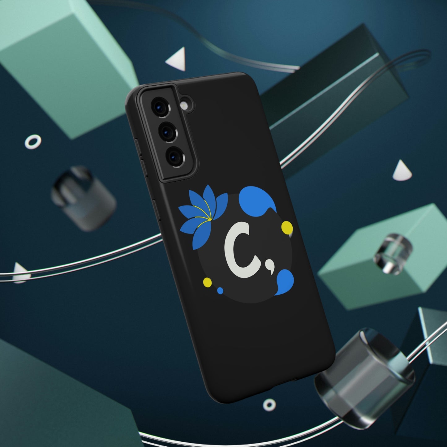 COMMaDiTYbrand *SiGNATuRE" All-Black Impact-Resistant Phone Case