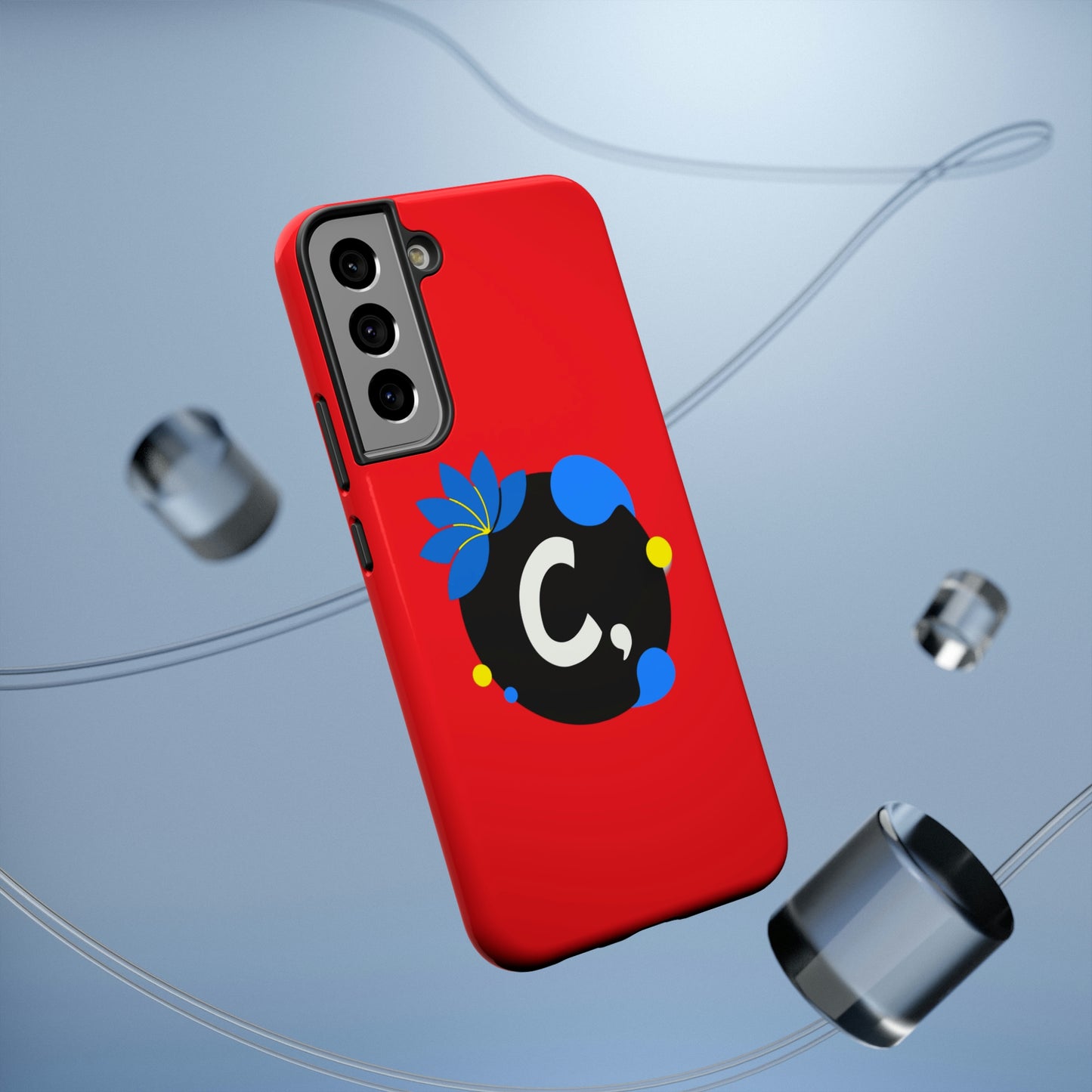 COMMaDiTYbrand All-Red *SiGNATuRE" Impact-Resistant iPhone 13 Phone Case