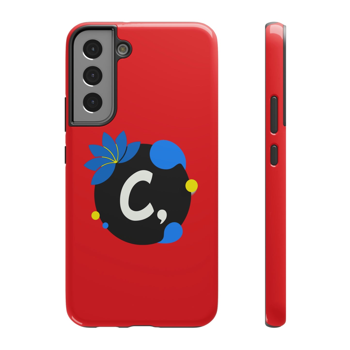 COMMaDiTYbrand All-Red *SiGNATuRE" Impact-Resistant iPhone 13 Phone Case