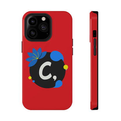 COMMaDiTYbrand All-Red *SiGNATuRE" Impact-Resistant iPhone 13 Phone Case