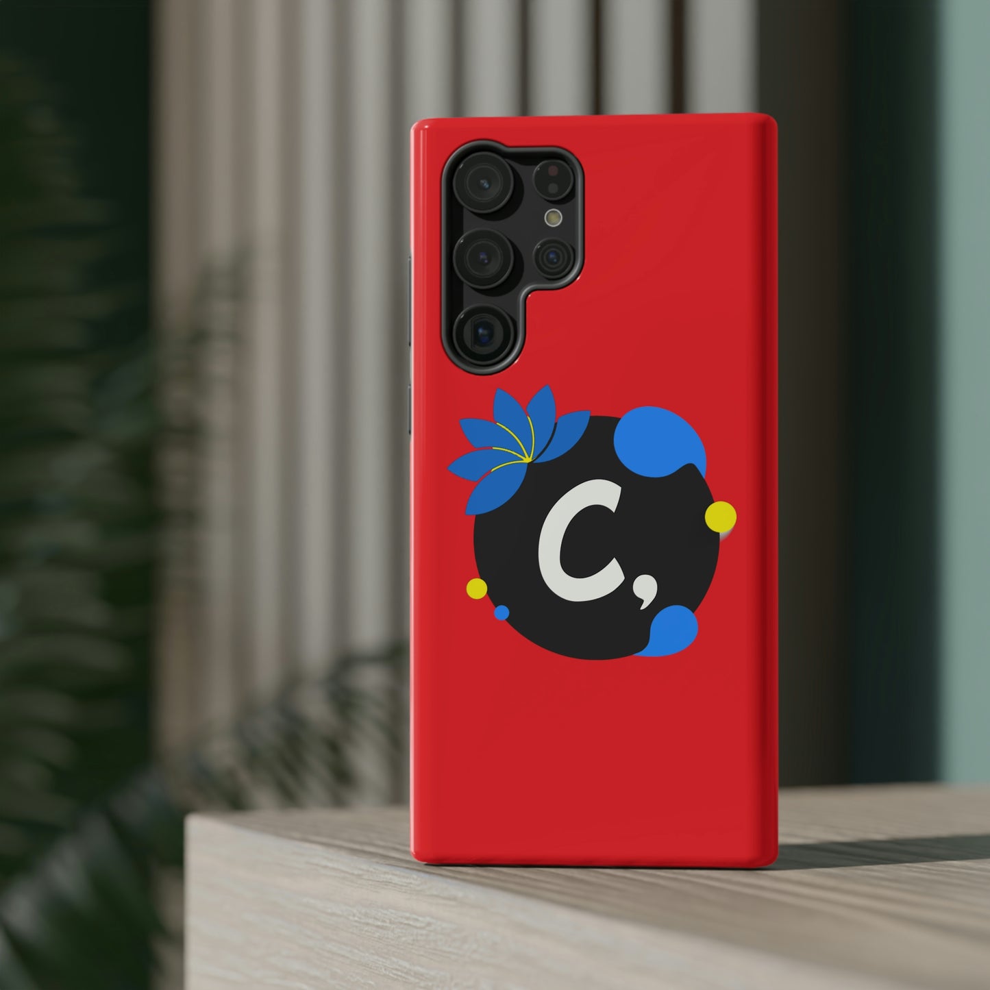 COMMaDiTYbrand All-Red *SiGNATuRE" Impact-Resistant iPhone 13 Phone Case