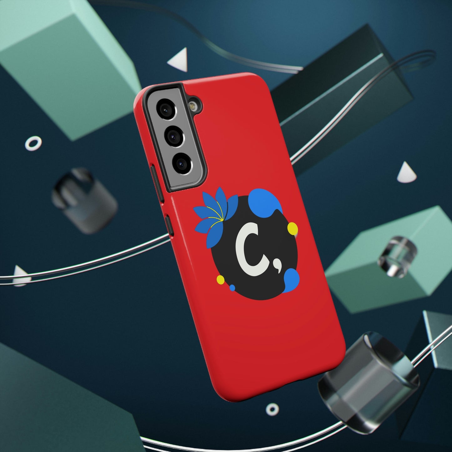 COMMaDiTYbrand All-Red *SiGNATuRE" Impact-Resistant iPhone 13 Phone Case
