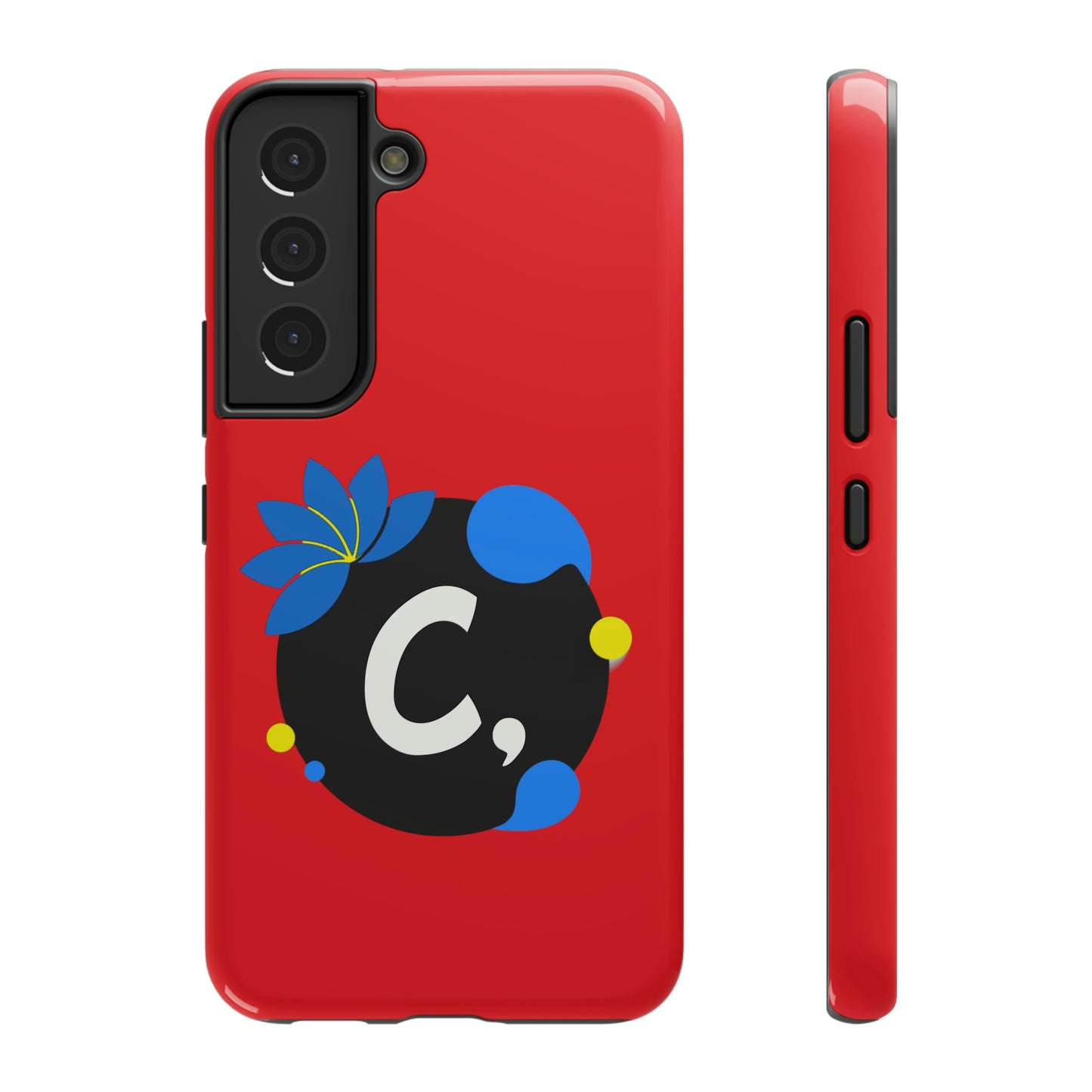 COMMaDiTYbrand All-Red *SiGNATuRE" Impact-Resistant iPhone 13 Phone Case