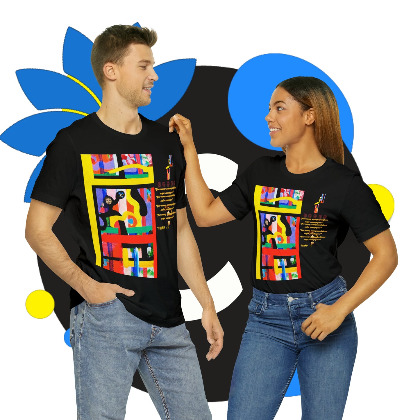 COMMaDiTYbrand *JUMPiN' THRU HooPS" Men's Short Sleeve T-Shirt