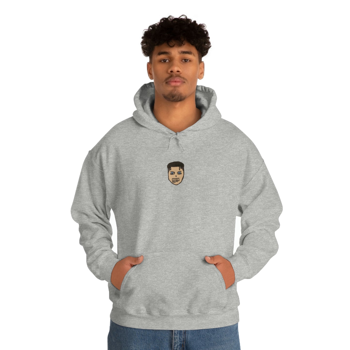 COMMaDiTYbrand *LiL FACE" Men's Heavy Blend™ Hooded Sweatshirt