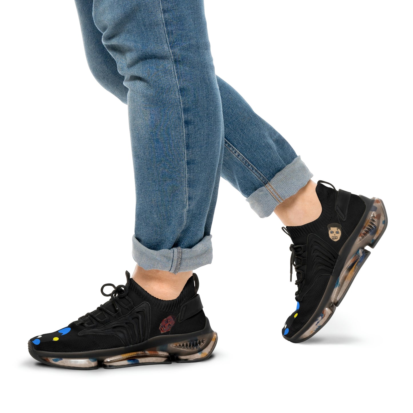 COMMaDiTYbrand *SiGNATURE SHOE" Men's Mesh Sneakers (BlackWhite/WhiteBlack)