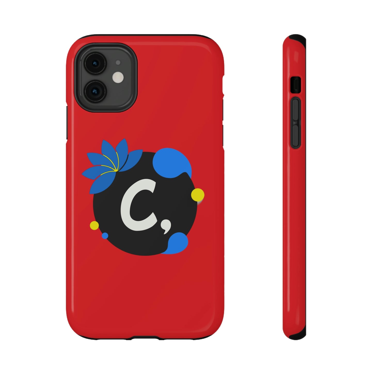 COMMaDiTYbrand All-Red *SiGNATuRE" Impact-Resistant iPhone 13 Phone Case