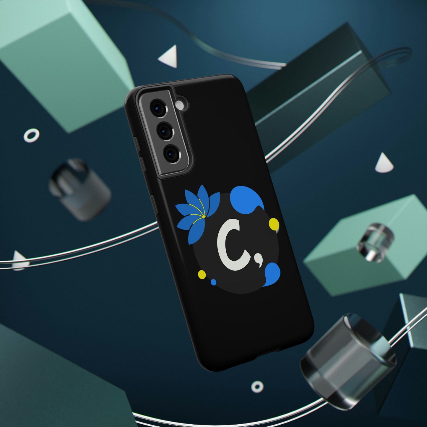 COMMaDiTYbrand *SiGNATuRE" All-Black Impact-Resistant Phone Case