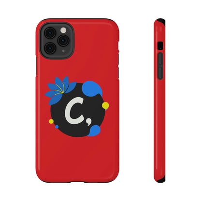 COMMaDiTYbrand All-Red *SiGNATuRE" Impact-Resistant iPhone 13 Phone Case