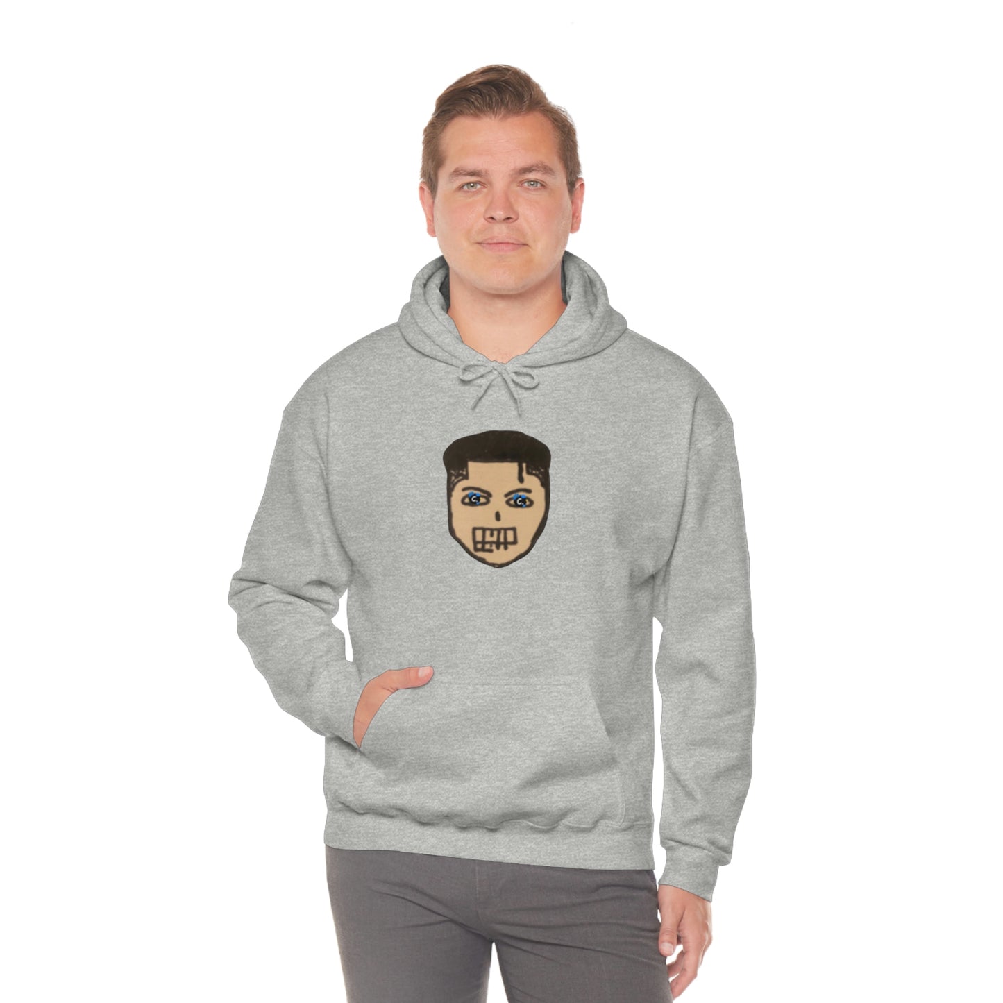 COMMaDiTYbrand Heavy Blend™ *BiGFACE" Men's Hooded Sweatshirt