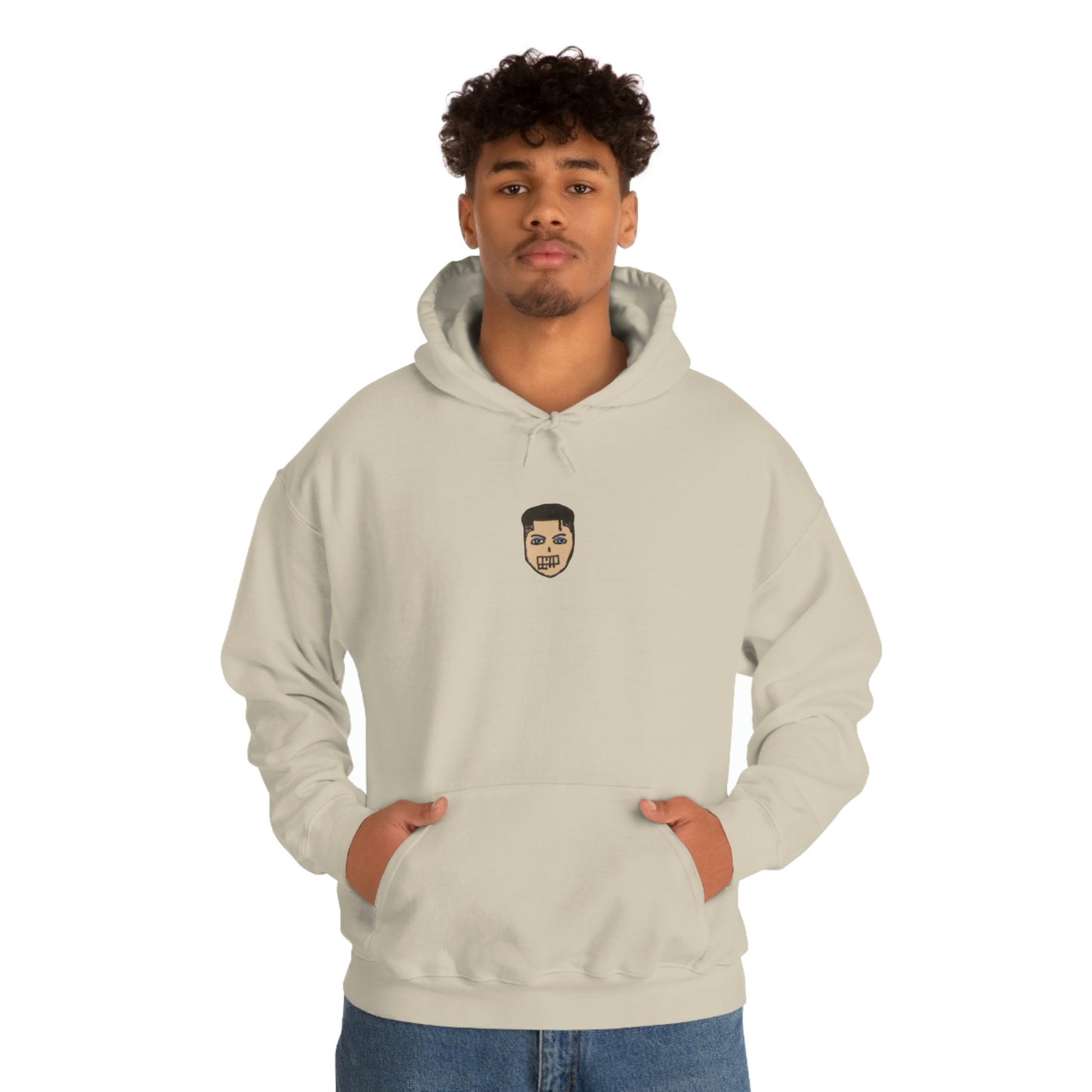 COMMaDiTYbrand *LiL FACE" Men's Heavy Blend™ Hooded Sweatshirt