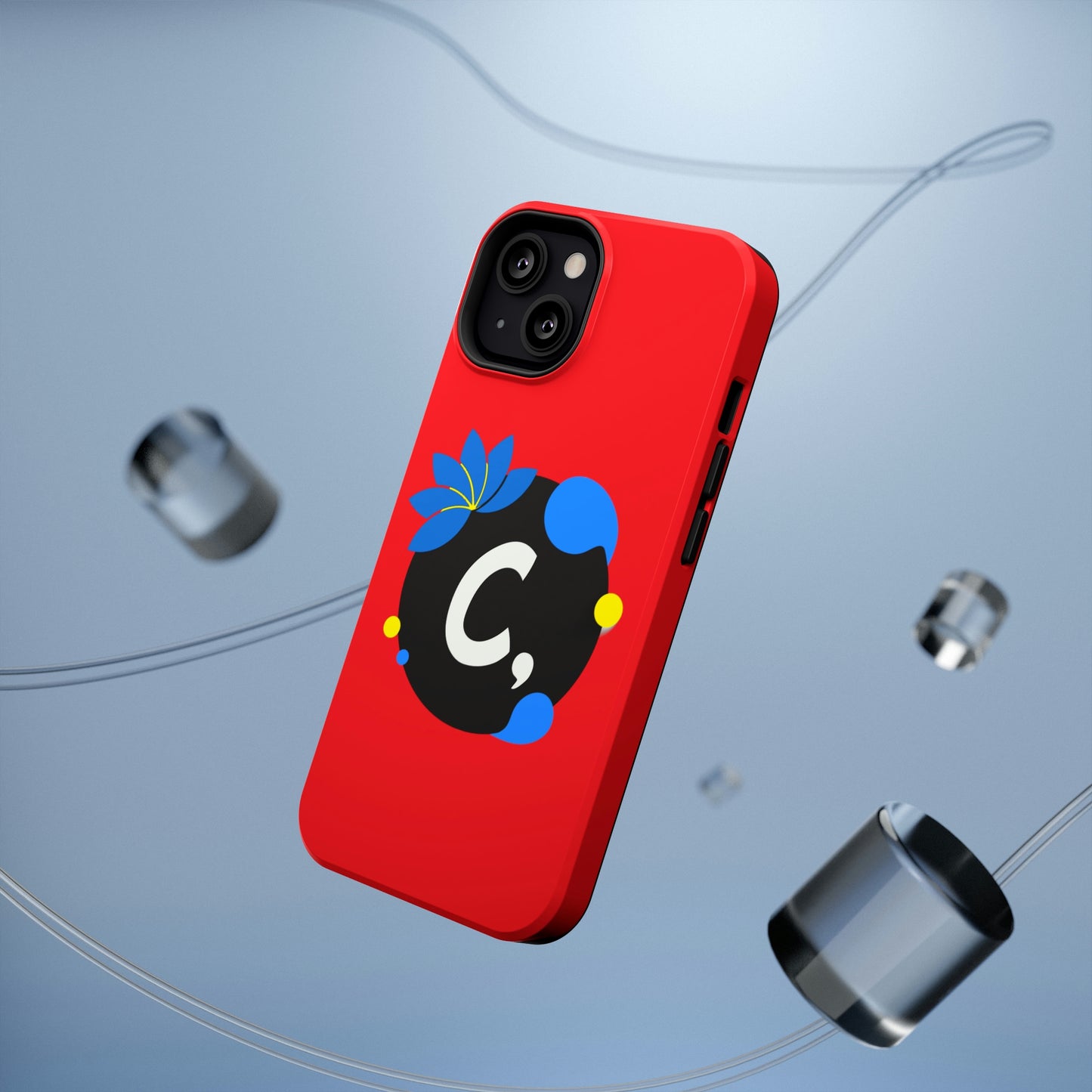 COMMaDiTYbrand All-Red *SiGNATuRE" Impact-Resistant iPhone 13 Phone Case