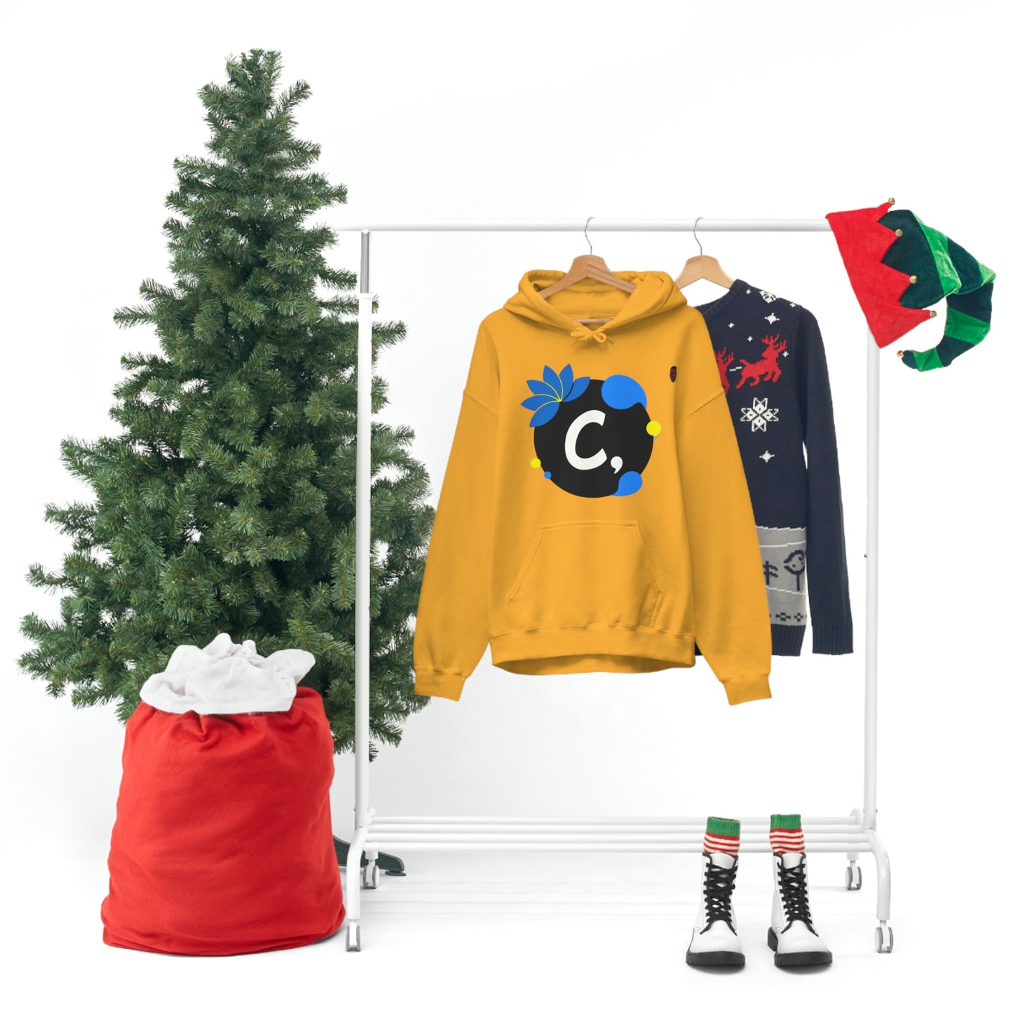 COMMaDiTYbrand *STAMPED" Men's Heavy Blend™ Hooded Sweatshirt