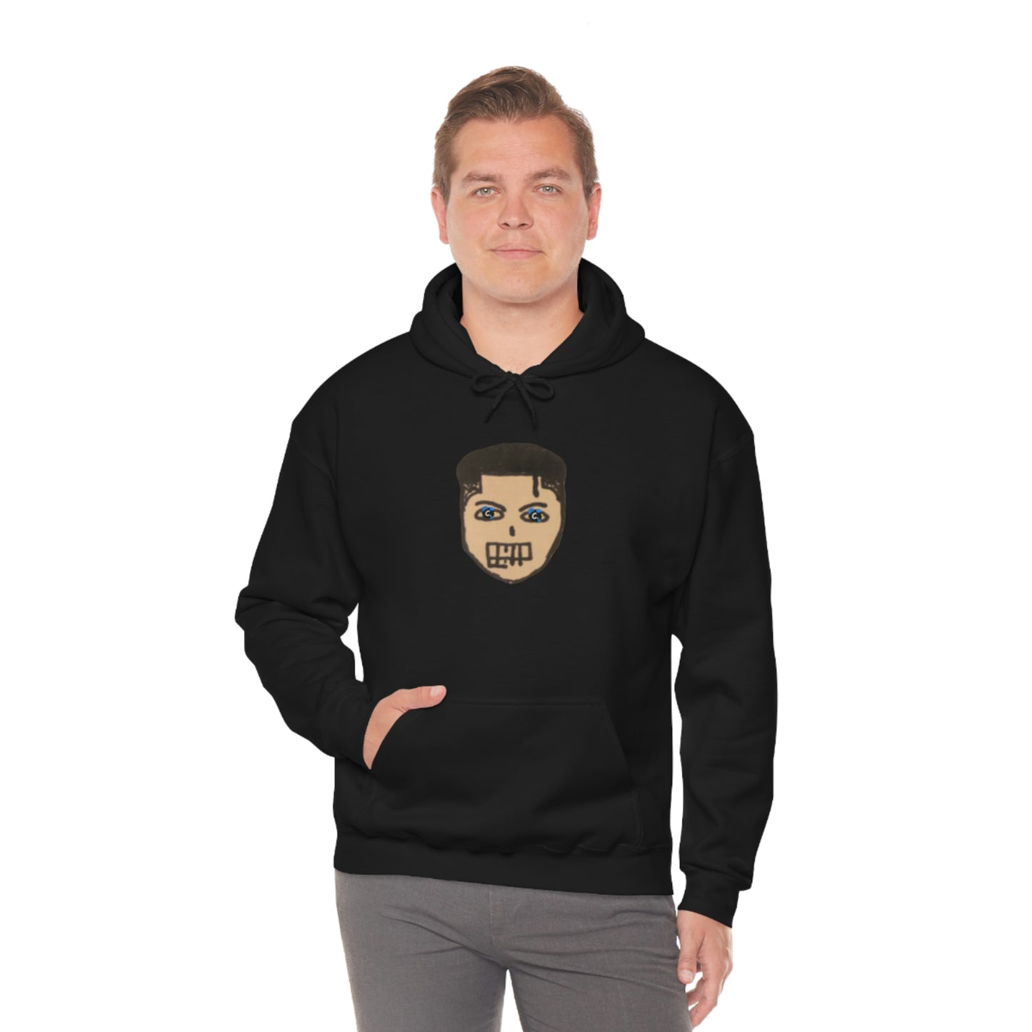 COMMaDiTYbrand Heavy Blend™ *BiGFACE" Men's Hooded Sweatshirt