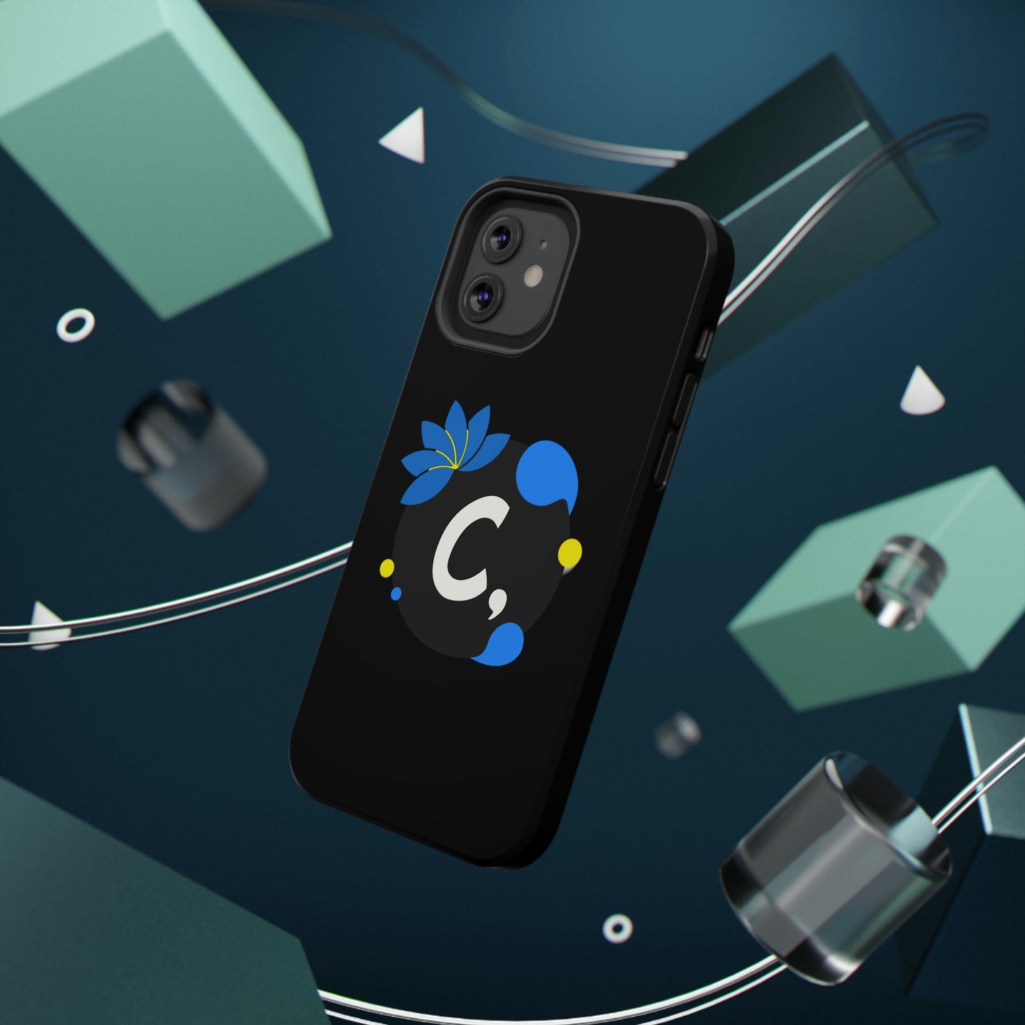 COMMaDiTYbrand *SiGNATuRE" All-Black Impact-Resistant Phone Case