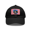 Black / Pink patch / Rectangle / One size