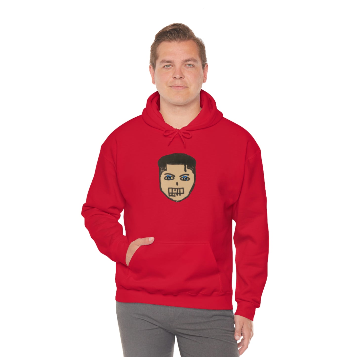 COMMaDiTYbrand Heavy Blend™ *BiGFACE" Men's Hooded Sweatshirt