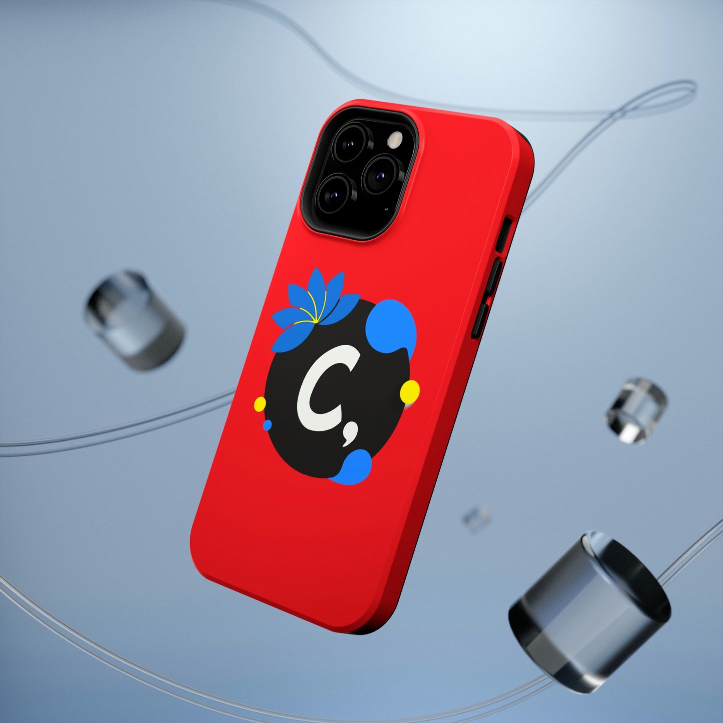 COMMaDiTYbrand All-Red *SiGNATuRE" Impact-Resistant iPhone 13 Phone Case