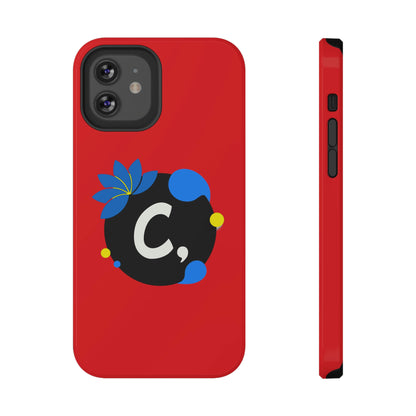 COMMaDiTYbrand All-Red *SiGNATuRE" Impact-Resistant iPhone 13 Phone Case