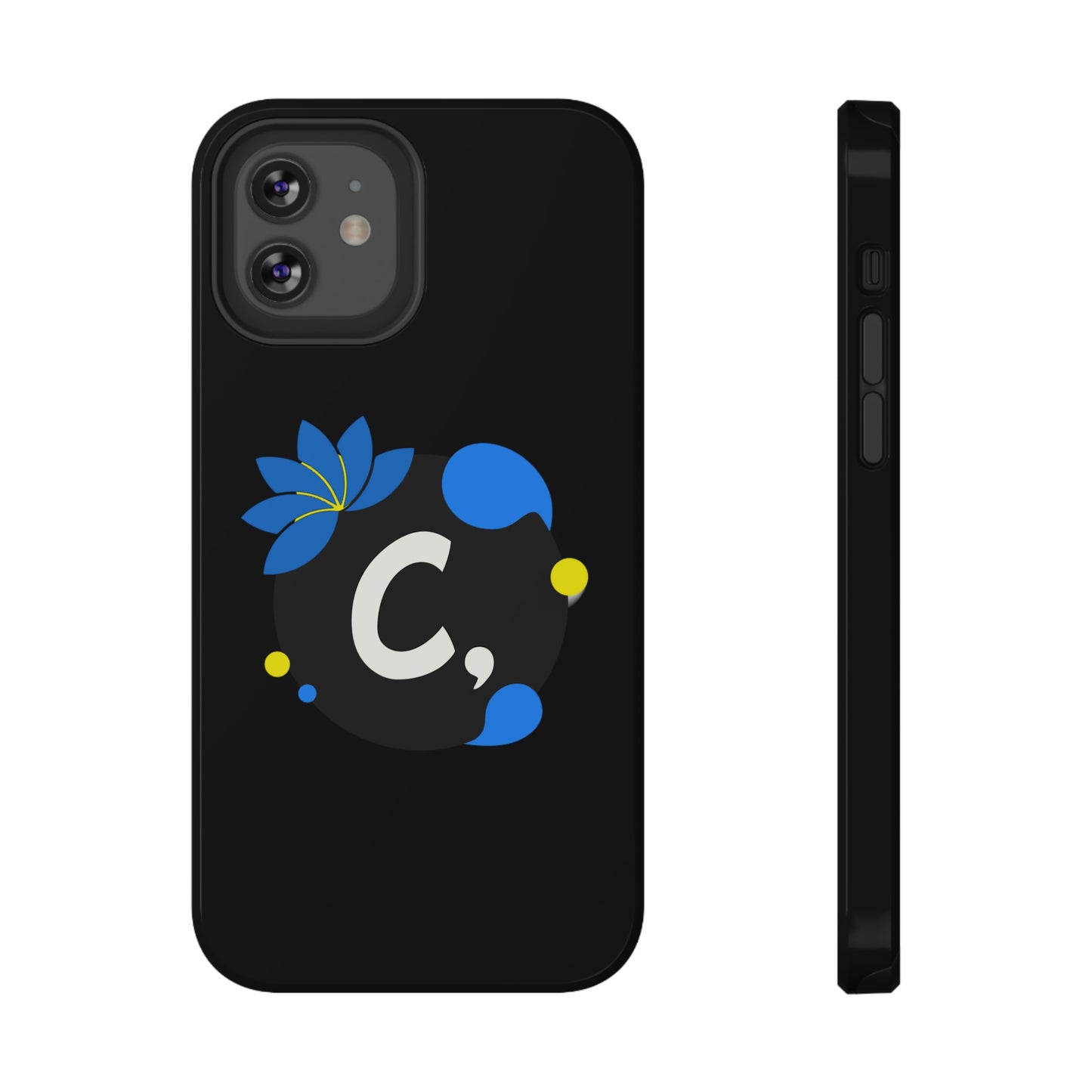 COMMaDiTYbrand *SiGNATuRE" All-Black Impact-Resistant Phone Case